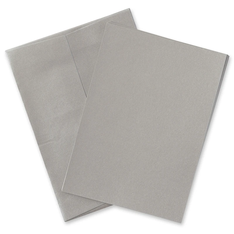 12 Packs: 10 ct. (120 total) Silver Shimmer Cards & Envelopes by Recollections™, 5" x 7"