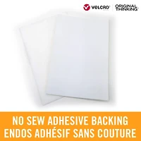 VELCRO® Brand Sleek & Thin™ White Stick On Fastener Rectangle