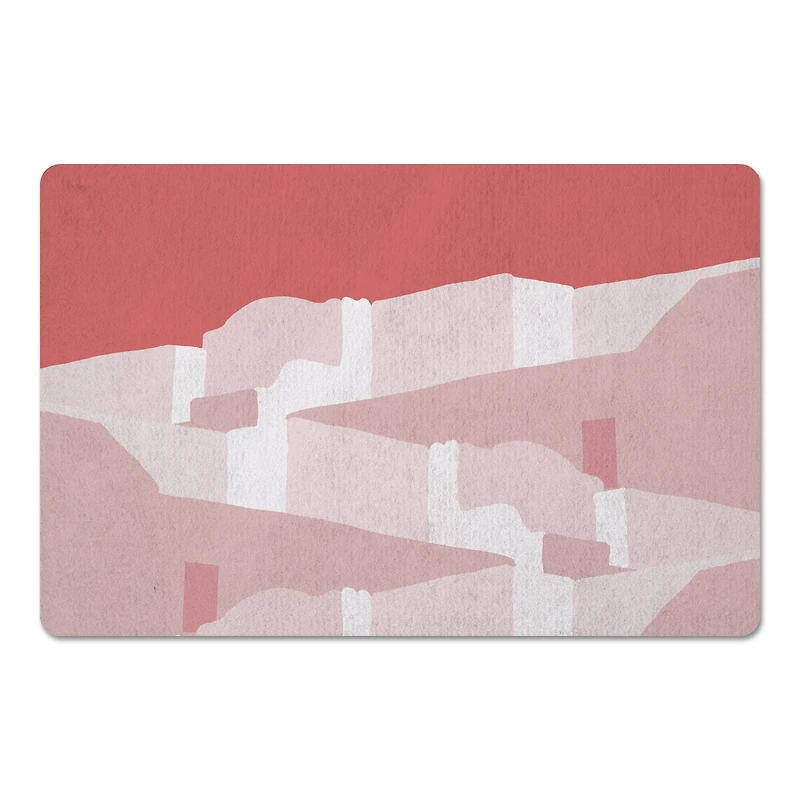 Pink Greece 27" x 18" Floor Mat