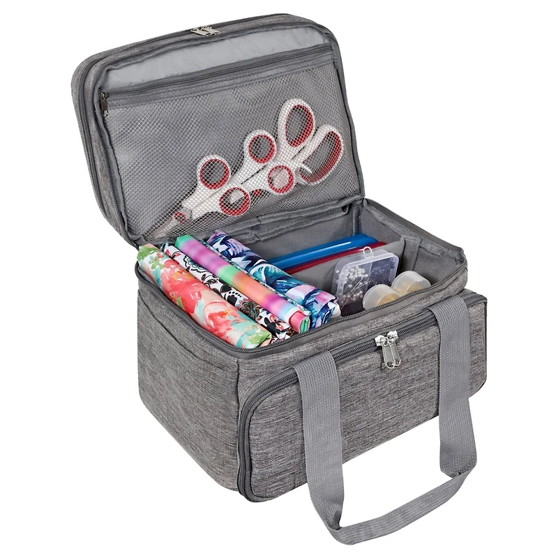 SINGER® Large Gray Collapsible Sewing Supplies Organizer