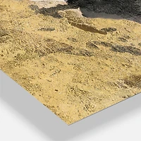 Designart 'Gold Fashion Dance Traditional Multipanel Wall Clock