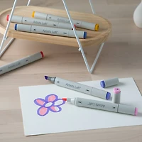 6 Packs: 6 ct. (36 total) Floral Level 2 Dual Tip Sketch Markers by Artist’s Loft™