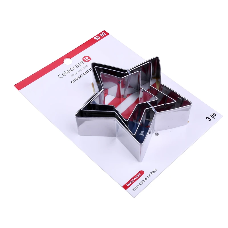Red, White & Blue Star Cookie Cutters Set by Celebrate It®