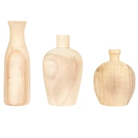 Hello Honey® Paulownia Wood Vases Set