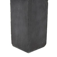 Set of 3 Silver Polystone Contemporary Sculpture, 14", 9", 14"