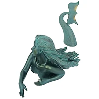 Design Toscano® 7" Meara the Mermaid Sculptural Garden Swimmer Statue