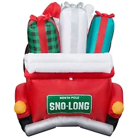 Airblown® 7.5ft. Christmas Animated Inflatable Santa & Mrs. Claus in Red Car