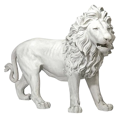 Design Toscano 25.5" Regal Lion Sentinel of Grisham Manor Statue with Left Foot Forward