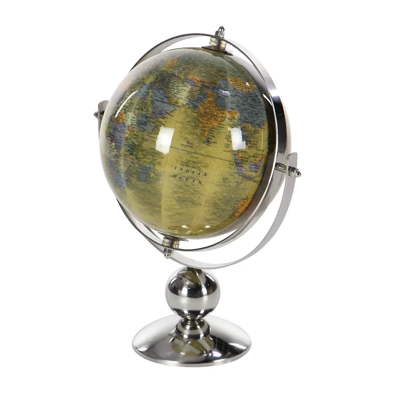 11" Silver Steel Traditional Globe