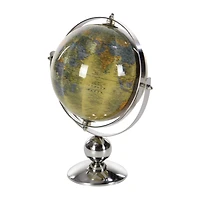 11" Silver Steel Traditional Globe