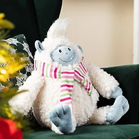 Glitzhome® 21.75"H Christmas Fabric Yeti Shelf Sitter