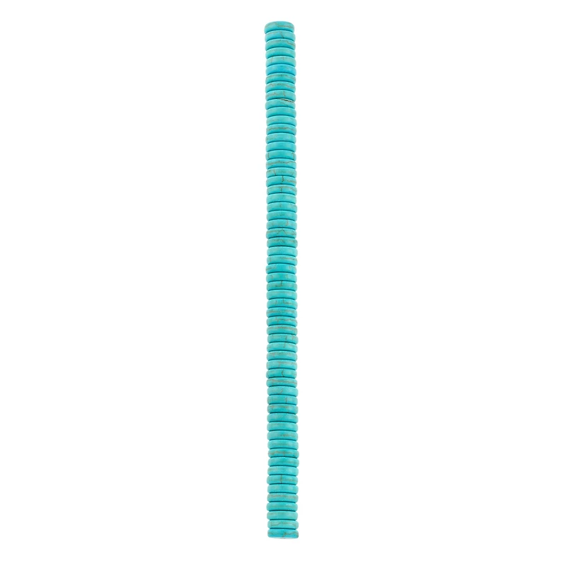 Turquoise Reconstituted Howlite Heishi Beads, 10mm by Bead Landing™
