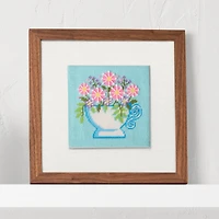 6" x 6" Floral Teacup Needlepoint Kit by Loops & Threads®