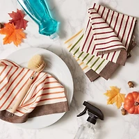 DII® Harvest Prep Stripe Woven Dishtowel Set