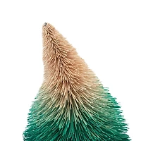 Hello Honey® Green Ombre Bottle Brush Tree with Wood Base
