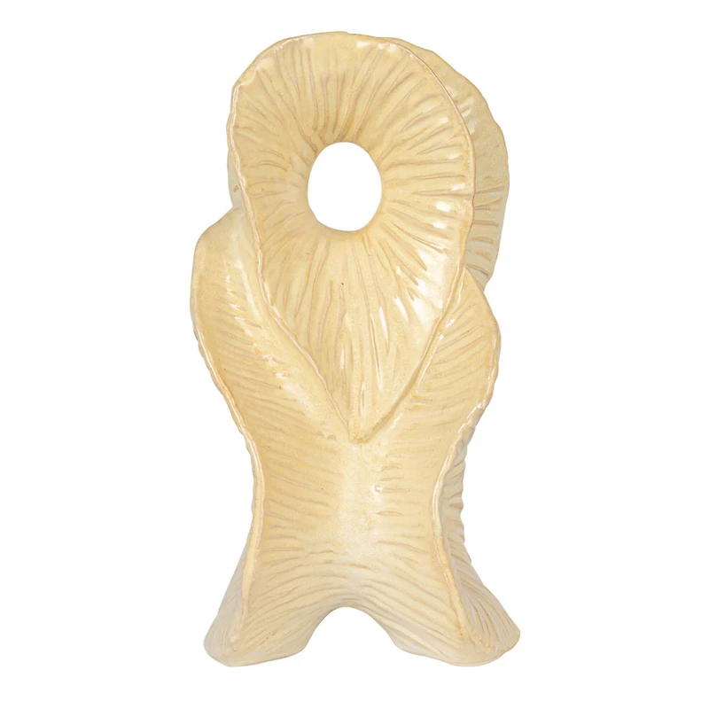 Hello Honey® 10.25" Matte White Blossom Essence Stoneware Sculpture