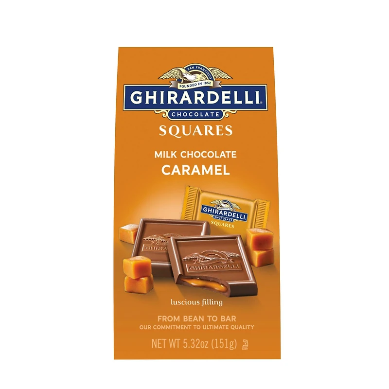 Ghirardelli® Caramel Filled Milk Chocolate Squares, 5.32oz.