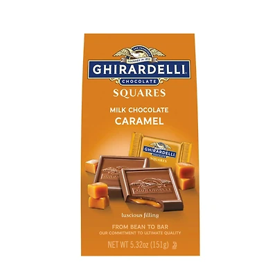 Ghirardelli® Caramel Filled Milk Chocolate Squares, 5.32oz.