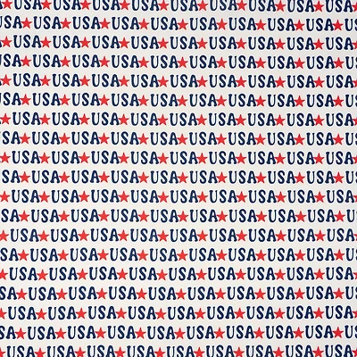 SINGER Starred USA Print Ringspun Cotton Fabric