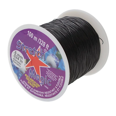 Stretch Magic® 0.6mm Black Bead & Jewelry Cord