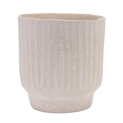 7.75" Recycled Paper Chalk Vase