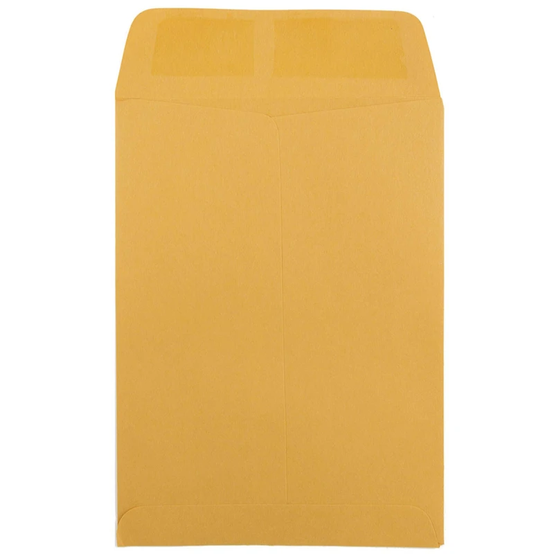 JAM Paper 5.5" x 7.5" Brown Kraft Open End Recycled Catalog Manila Envelopes