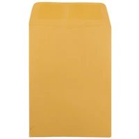 JAM Paper 5.5" x 7.5" Brown Kraft Open End Recycled Catalog Manila Envelopes