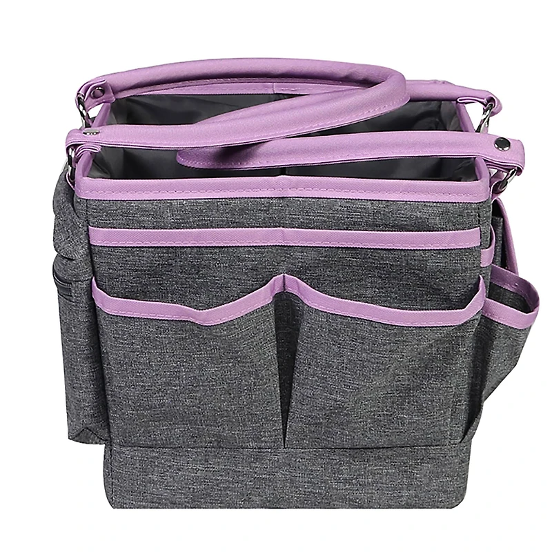 Everything Mary Purple Heather Deluxe Store & Tote Craft Organizer