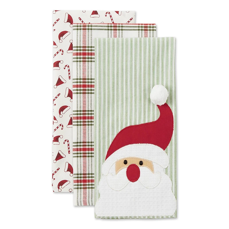 DII® Santa Dishtowel Set
