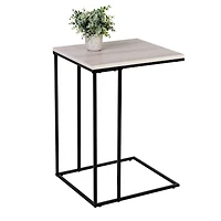 Honey Can Do 25" Natural Square C End Table