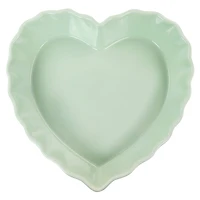 Martha Stewart 11'' Mint Heart Shaped Stoneware Cake Pan