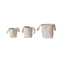 Hello Honey® Natural Cotton Terry Tote Bag Set with Handles