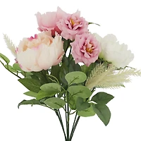 16" Pink & White Peony Mix Deluxe Bush by Ashland®