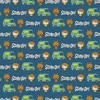 Scooby-Doo Chibi Mystery Van Cotton Fabric