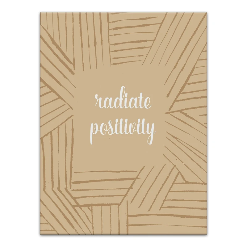 Radiate Positivity 12" x 16" Canvas Wall Art