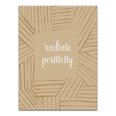 Radiate Positivity 12" x 16" Canvas Wall Art