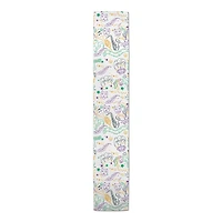 90" Mardi Gras Graffiti Table Runner