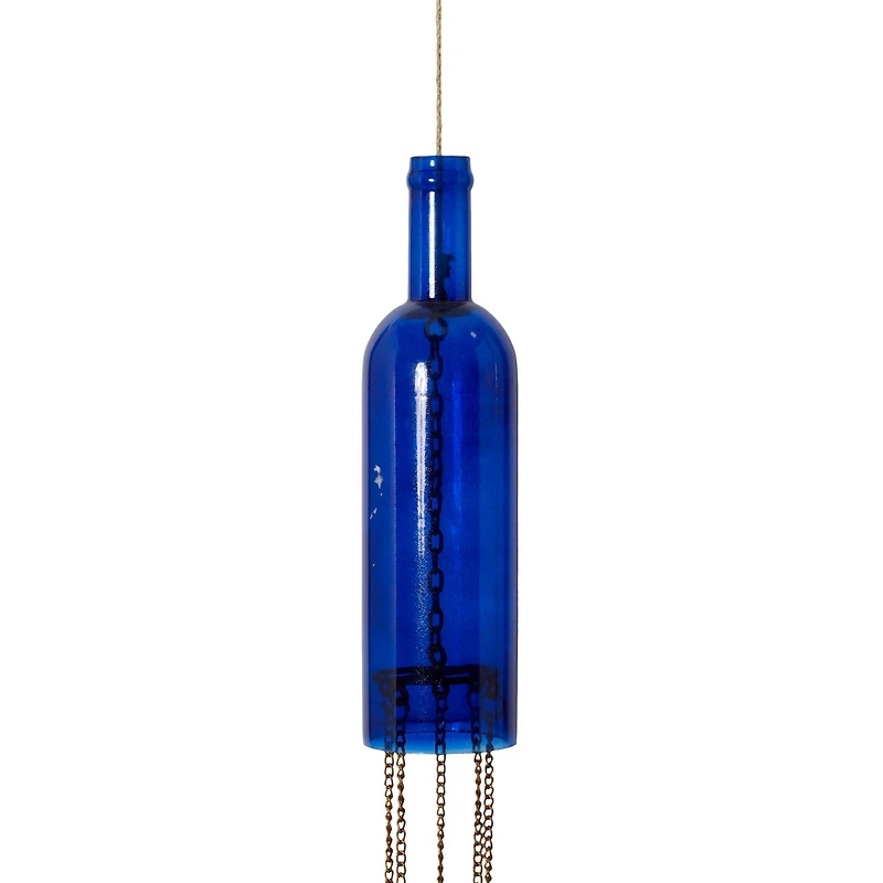 41" Blue Glass Eclectic Windchime