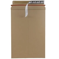 JAM Paper 6" x 8" Brown Kraft Flat Photo Mailer Peel & Seal Closure Envelopes, 6ct.