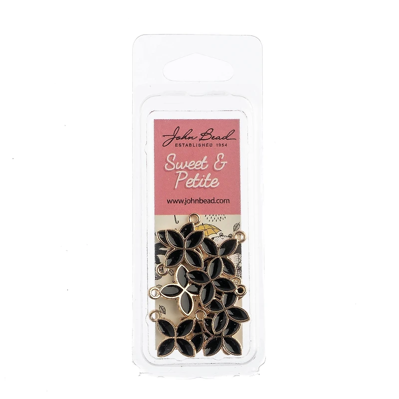 John Bead Sweet & Petite Four Petals Charms