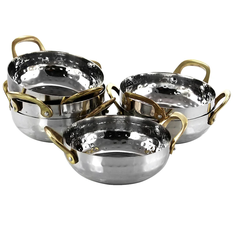 Gibson Home® Lannister 5'' Stainless Steel Mini Serving Bowl Cookware Set