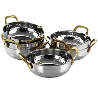 Gibson Home® Lannister 5'' Stainless Steel Mini Serving Bowl Cookware Set