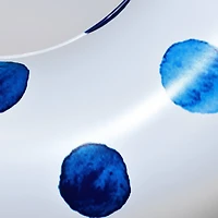 Rae Dunn 4ft. Drift Away Indigo Polka Dot Pattern Ring Float