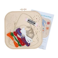 Leisure Arts® Intermediate Floral Gnome Wood Stitchery Kit
