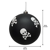 Giant Black & White Skulls Halloween Ornament by Ashland®