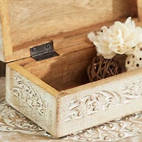 White Mango Wood Natural Box Set, 8", 10" & 12"