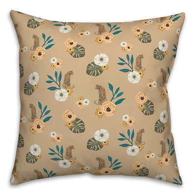 Tropical Jag Throw Pillow