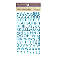Glitter Block Alphabet Stickers by Recollections