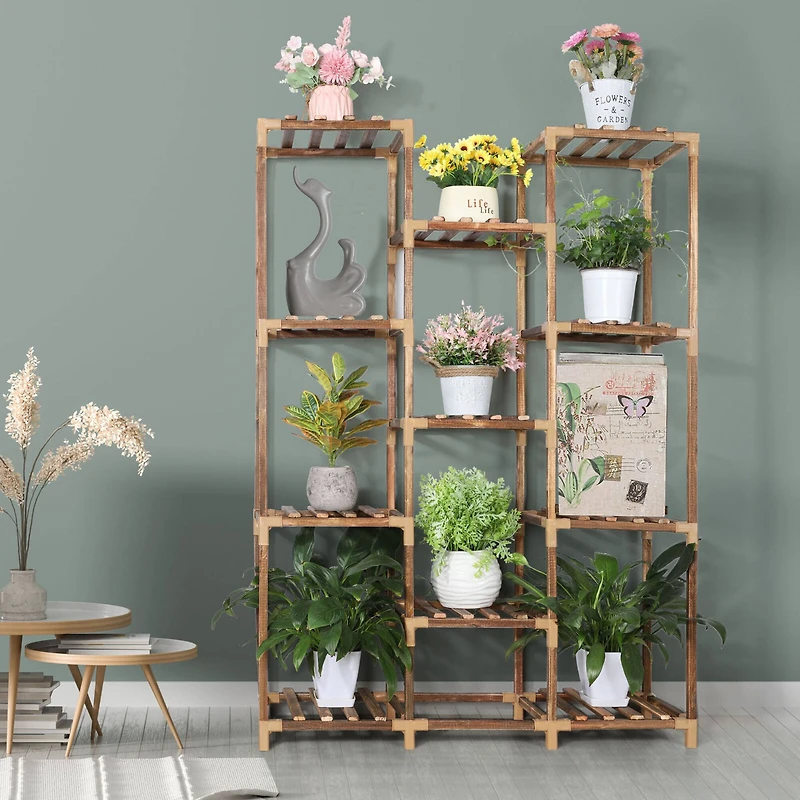 NEX™ 11 Shelf Tall Ladder Garden Plant Rack