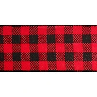 12 Pack: 2.5" x 25ft. Buffalo Check Wired Ribbon by Celebrate It™